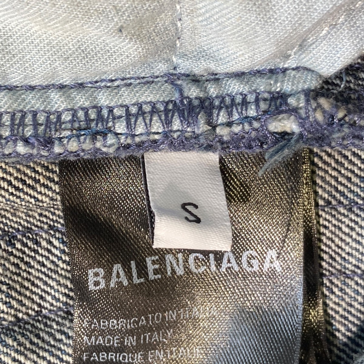 BALENCIAGA 23AWDOUBLE FRONT WIDE LEG JEANSデニムパンツ767979 古着・中古-5枚目のアイテム画像