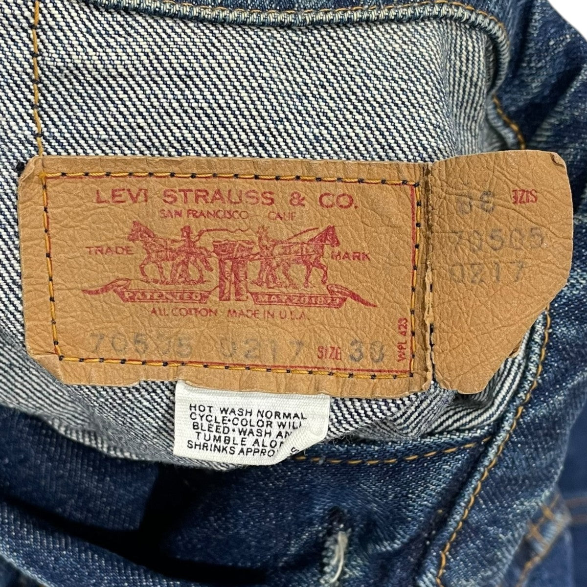 LEVI'S(リーバイス) デニムジャケット 米国製 BIG E ボタン裏529 70505