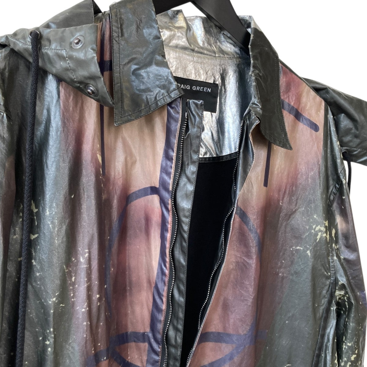 20SSBody Print Bonded Cotton総柄コート