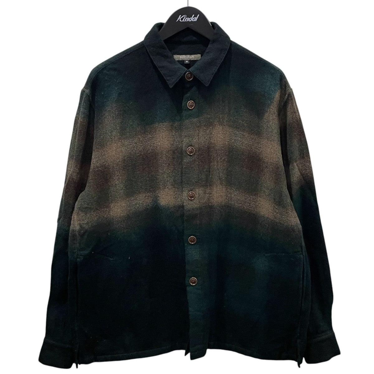 224AW ウール オンブレチェック オーバーシャツ Wool Ombre Check Overshirt 4057W-542-5467