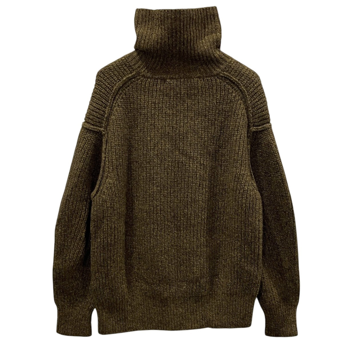 23AW タートルネックニットセーター brushed yak／Shetland wool turtle neck sweater 1233014