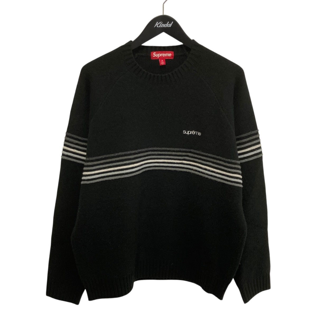 26SSRAISED STRIPE SWEATERニット