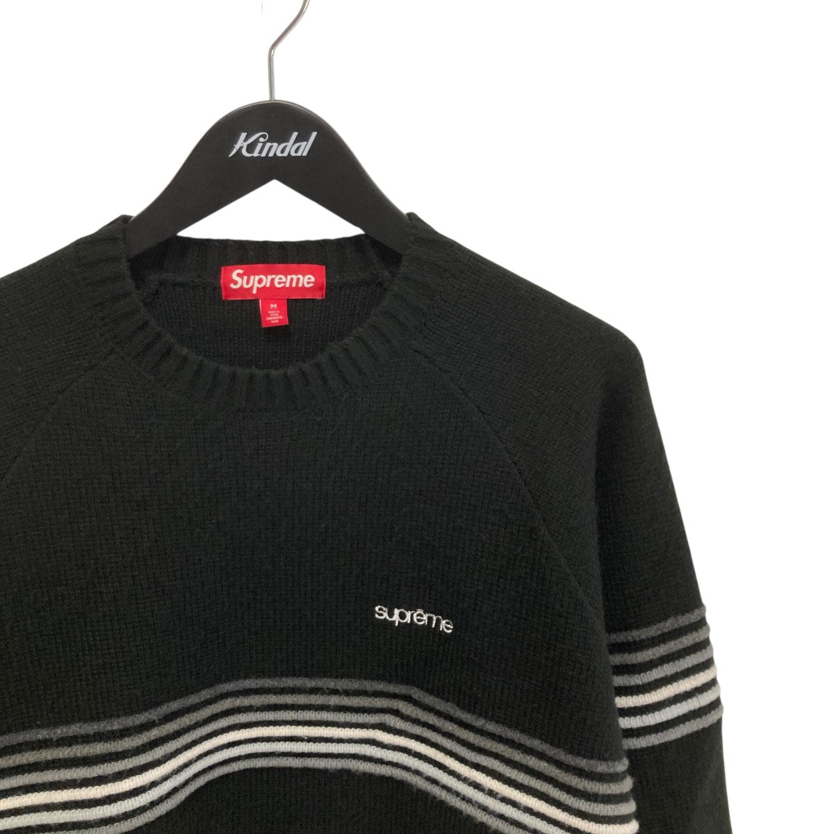 26SSRAISED STRIPE SWEATERニット