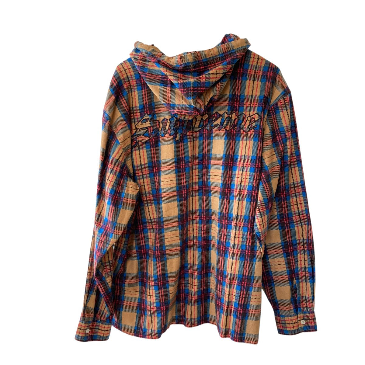 24SSPrinted Hooded Flannel Shirtフーデッド フランネル シャツ