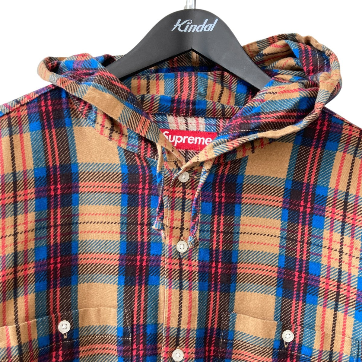 24SSPrinted Hooded Flannel Shirtフーデッド フランネル シャツ