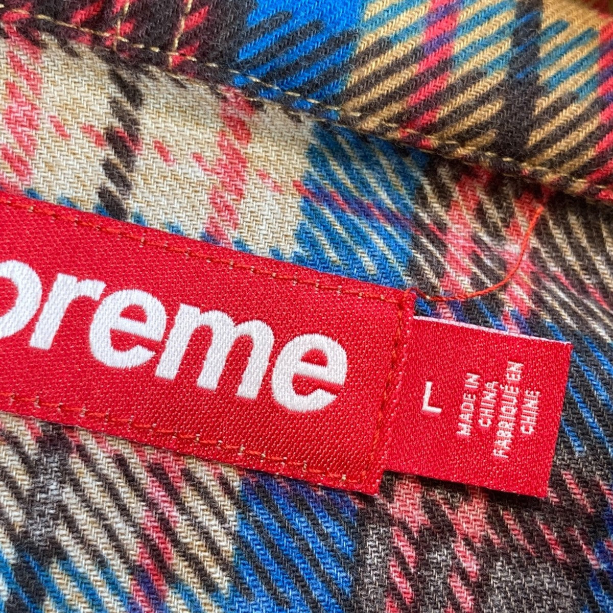 24SSPrinted Hooded Flannel Shirtフーデッド フランネル シャツ