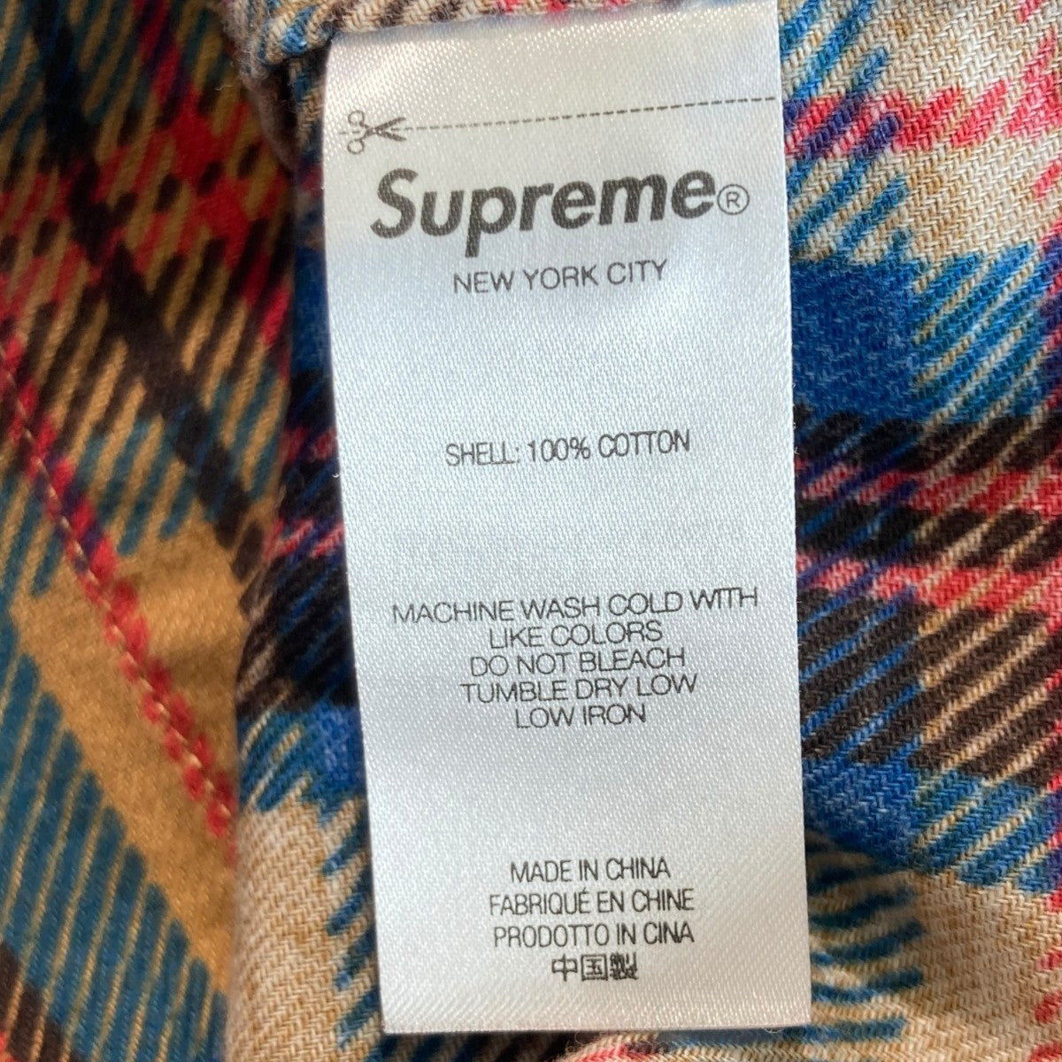 24SSPrinted Hooded Flannel Shirtフーデッド フランネル シャツ