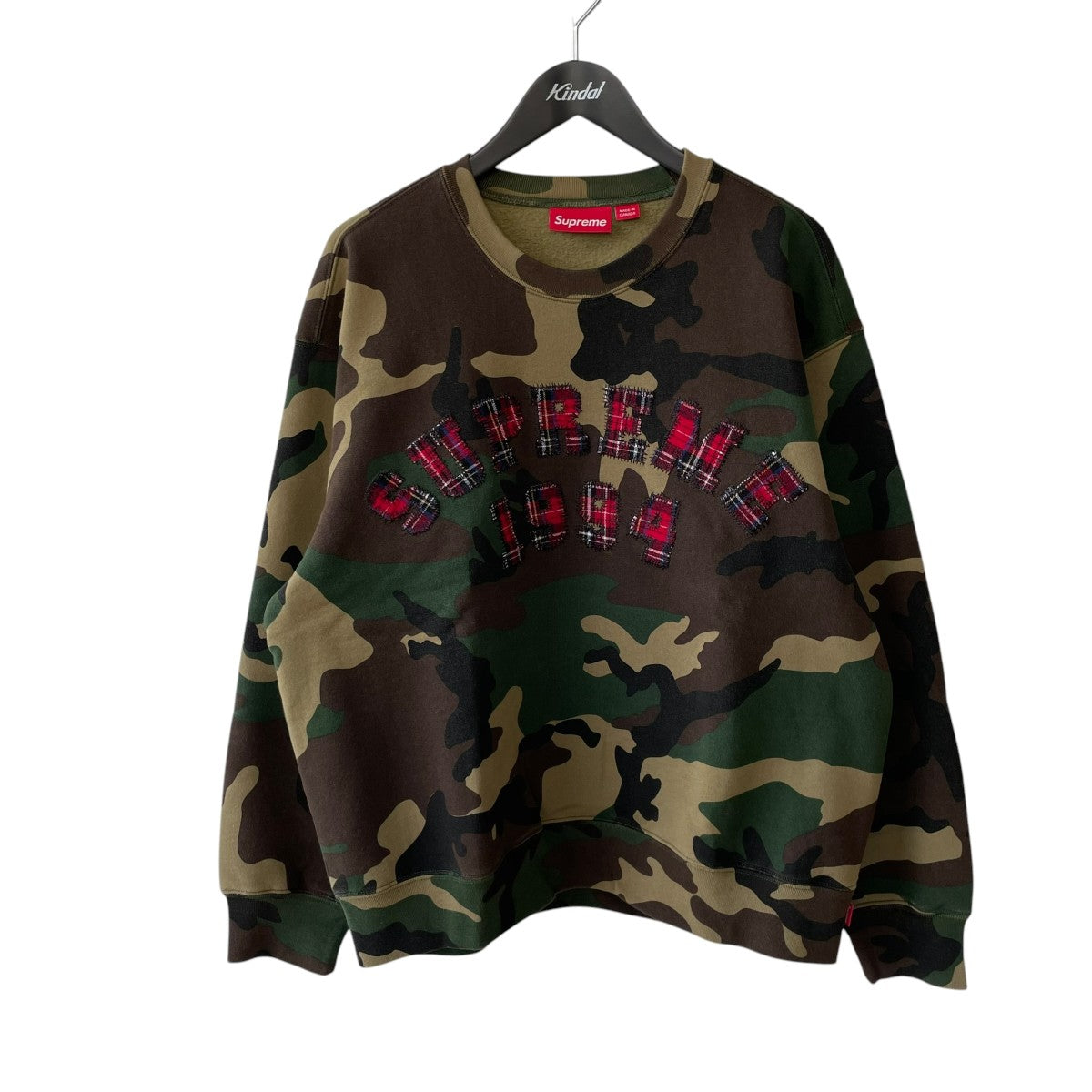 Supreme 26SSPlaid Arc Crewneckカモフラージュ柄スウェット 古着・中古-1枚目のアイテム画像