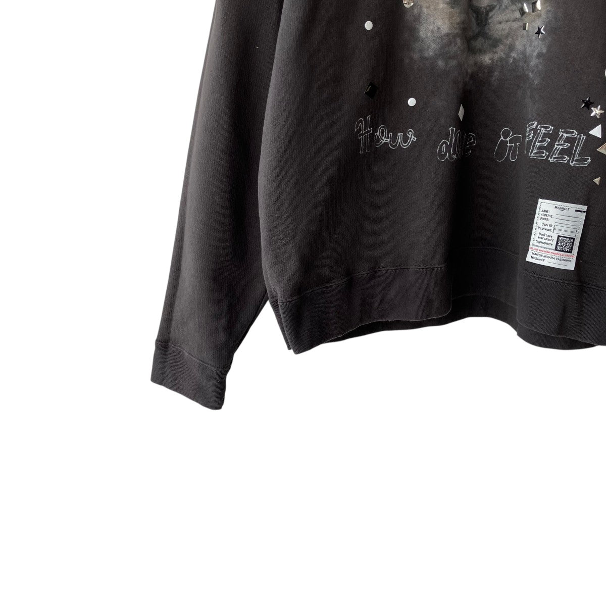 Maison MIHARA YASUHIRO EMBELLISHDISTRESS CAT PULLOVERトレーナーJ15PO723 古着・中古-4枚目のアイテム画像