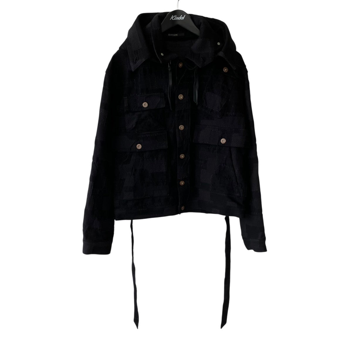 Crust Patchwork Jacquard Hood-Attached JacketジャケットST104-0625A