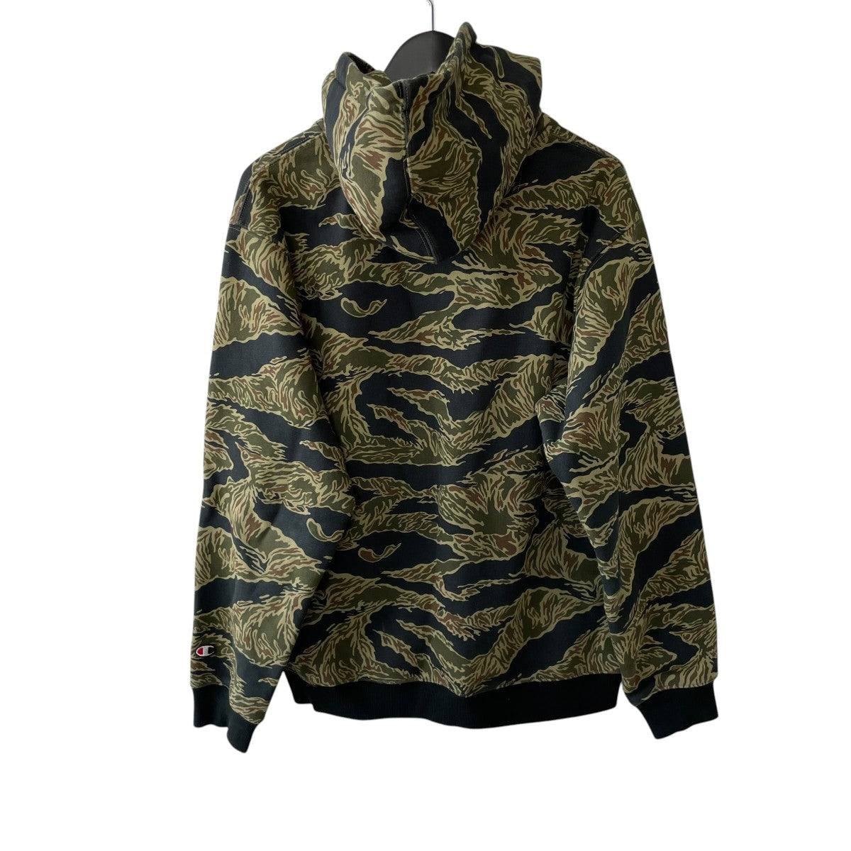Supreme×Champion 15AWTiger Camo Pulloverパーカー 古着・中古-2枚目のアイテム画像