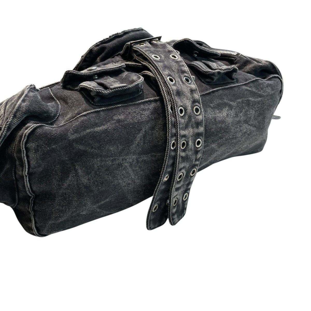 NO／FAITH STUDIOS DENIM MULTIPOCKET BAG DENIM MULTIPOCKET BAG 001 BLACK – NO/FAITH STUDIOS