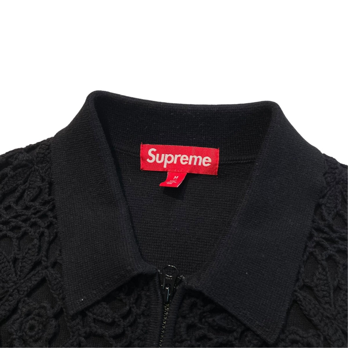 Crochet Zip Up Cardiganジップジャケット