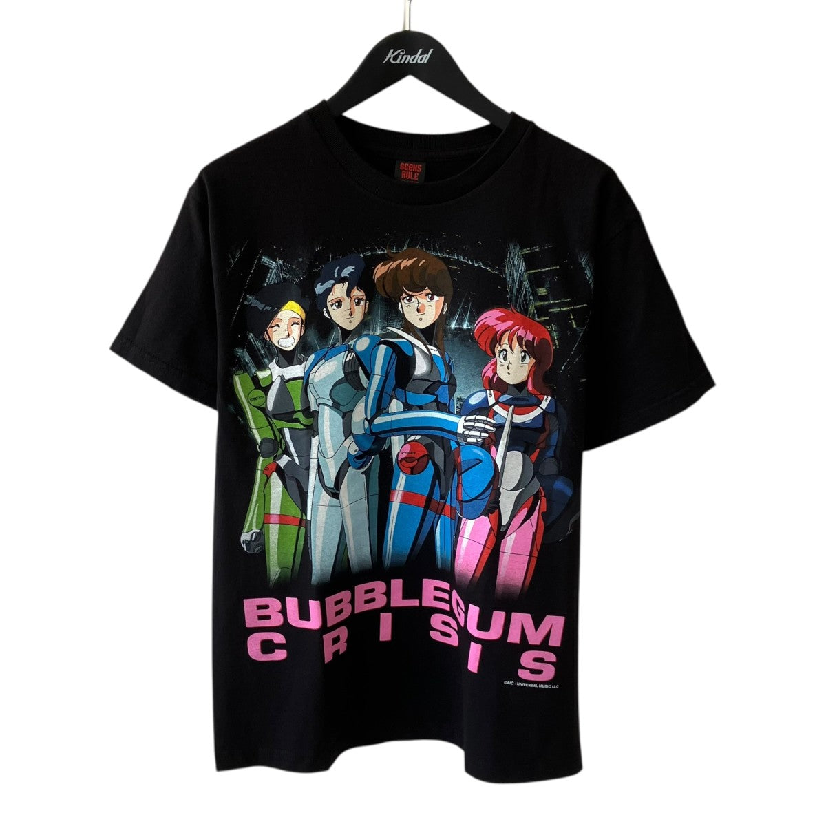 GEEKS RULE BUBBLEGUM CRISIS TプリントTシャツ 古着・中古-1枚目のアイテム画像