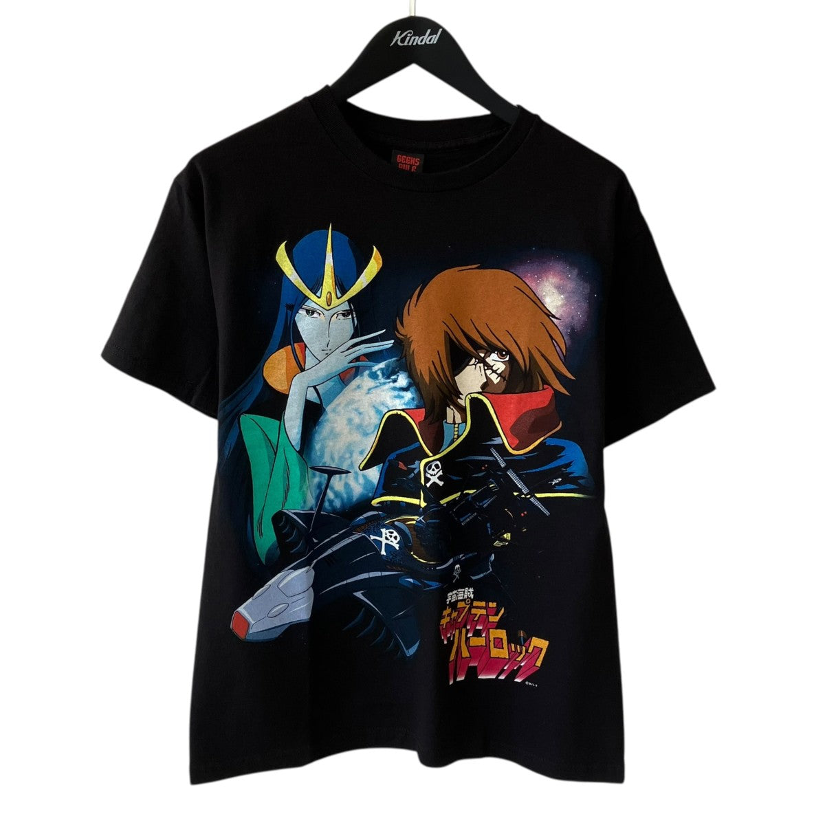 GEEKS RULE Captain Harlock Silkscreen Printing T ShirtプリントTシャツ 古着・中古-1枚目のアイテム画像