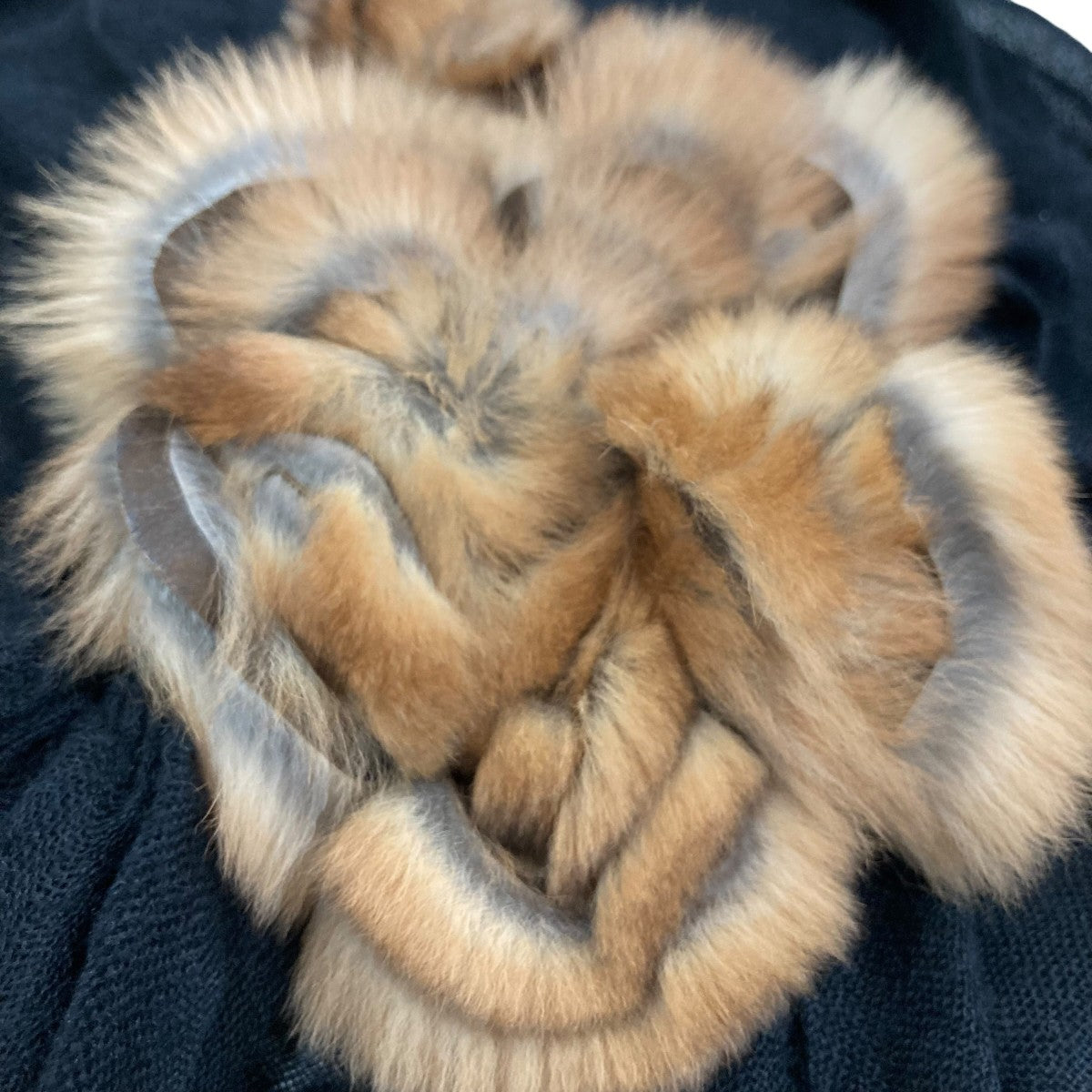 ラビットファーカシミヤストールAM82766
