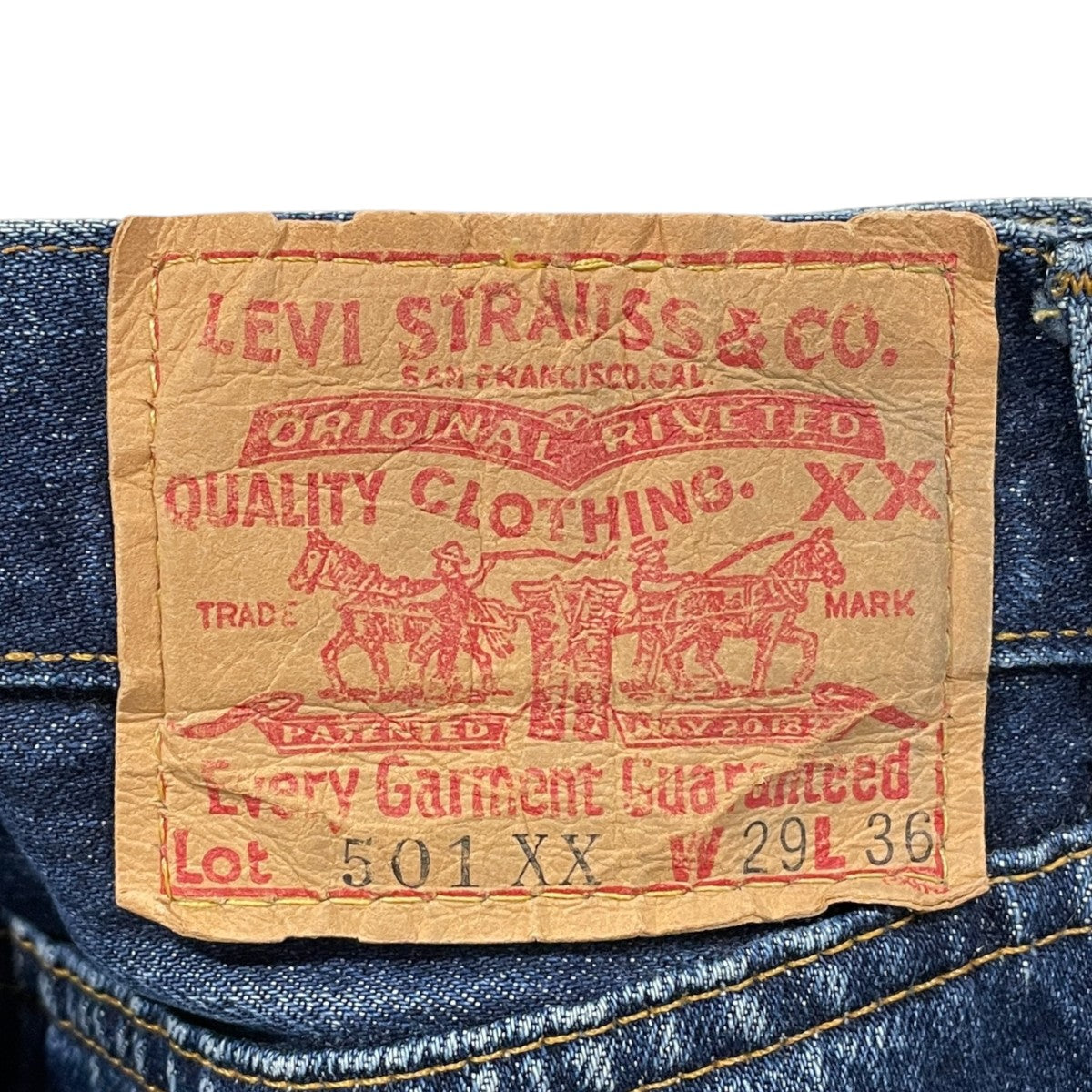 デニムパンツ 501XX 米国製 55年モデル復刻 ボタン裏555 BIG E 501-00074