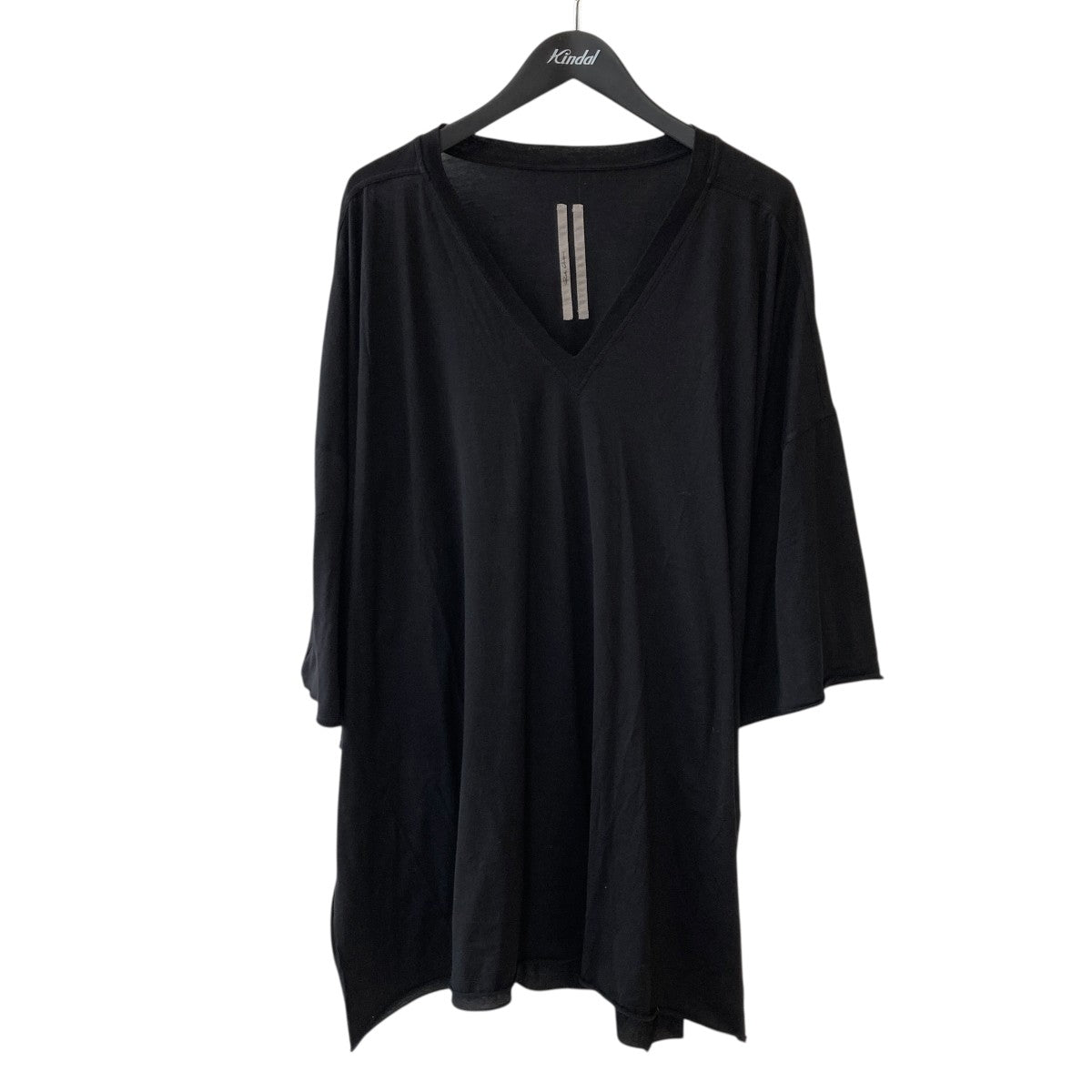 RICK OWENS 26SSV TOMMY TVネック TシャツRR01F2279BH 古着・中古-1枚目のアイテム画像