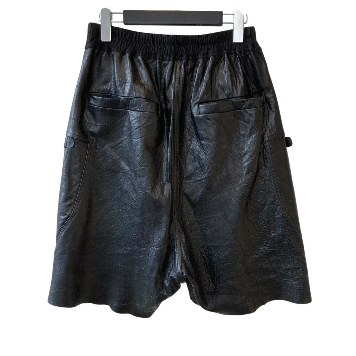 RICK OWENS Bauhaus Bela Leather ShortsレザーショートパンツRU02D6392-LBW 古着・中古-2枚目のアイテム画像