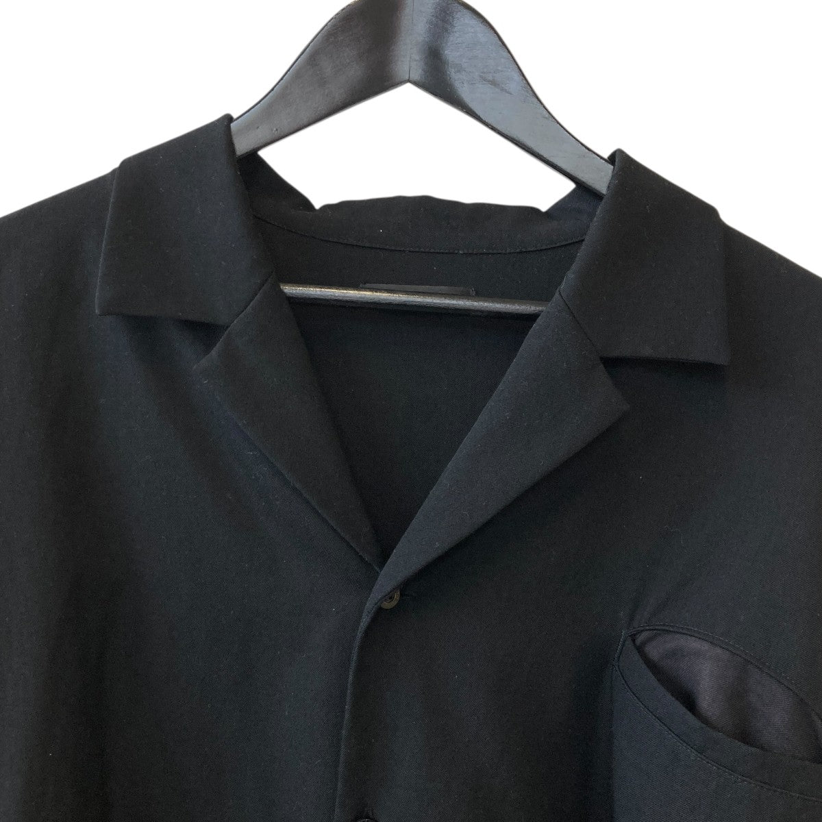 Wool Gabardine 開襟 Gang Shirt長袖シャツ