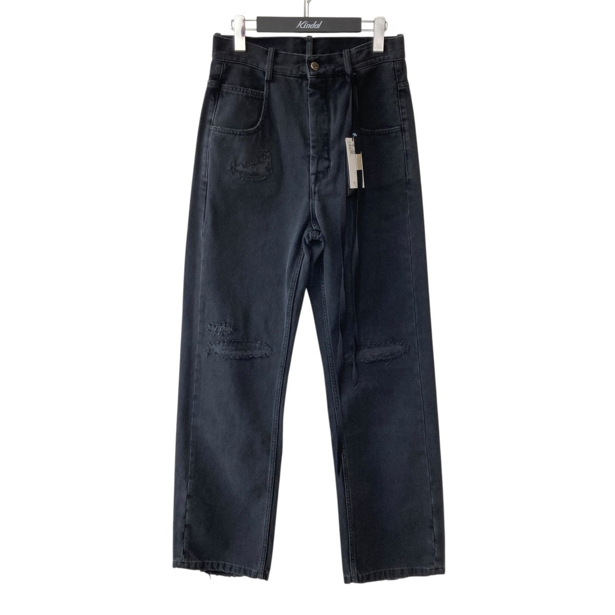 ANN DEMEULEMEESTER ダメージ加工 デニムパンツIT-20144 古着・中古-1枚目のアイテム画像