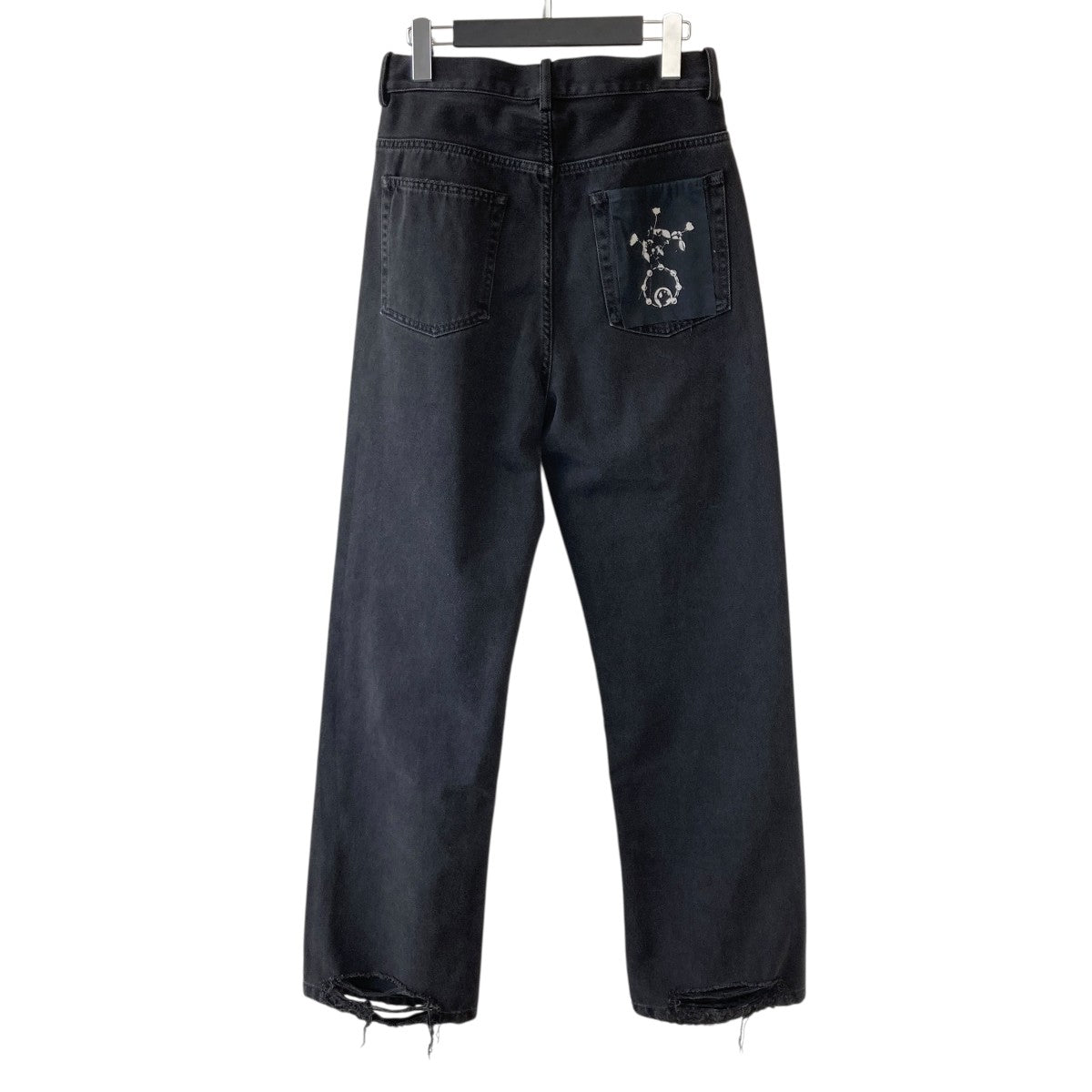 ANN DEMEULEMEESTER ダメージ加工 デニムパンツIT-20144 古着・中古-2枚目のアイテム画像