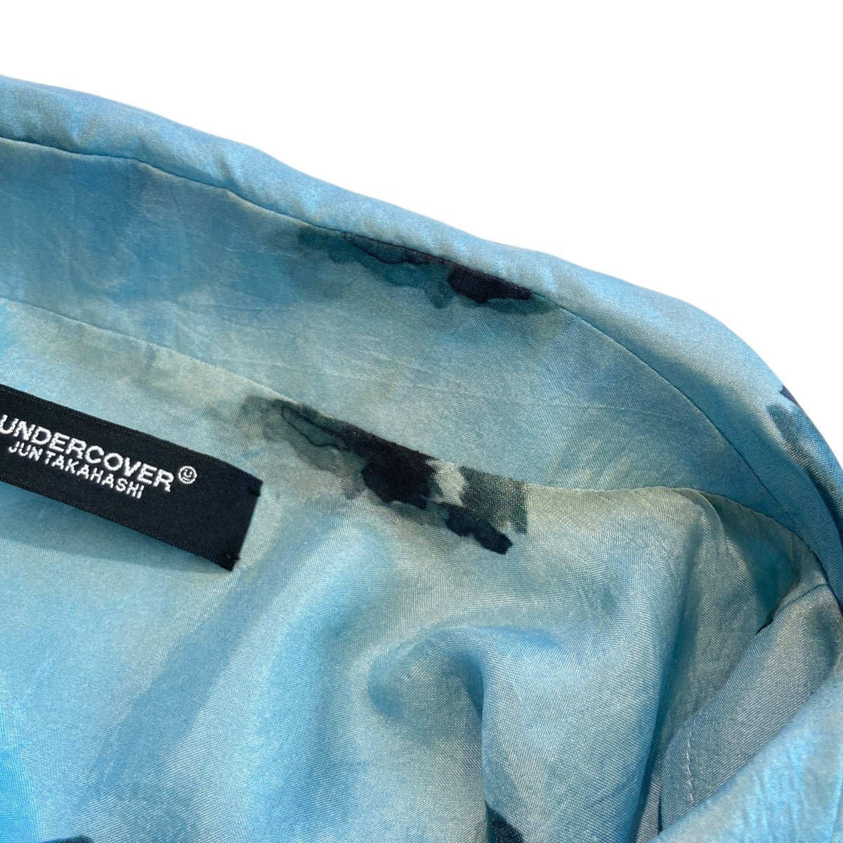 UNDERCOVER Double Edge Razor Printed Shirt総柄シルクシャツUC1B1402 古着・中古-4枚目のアイテム画像