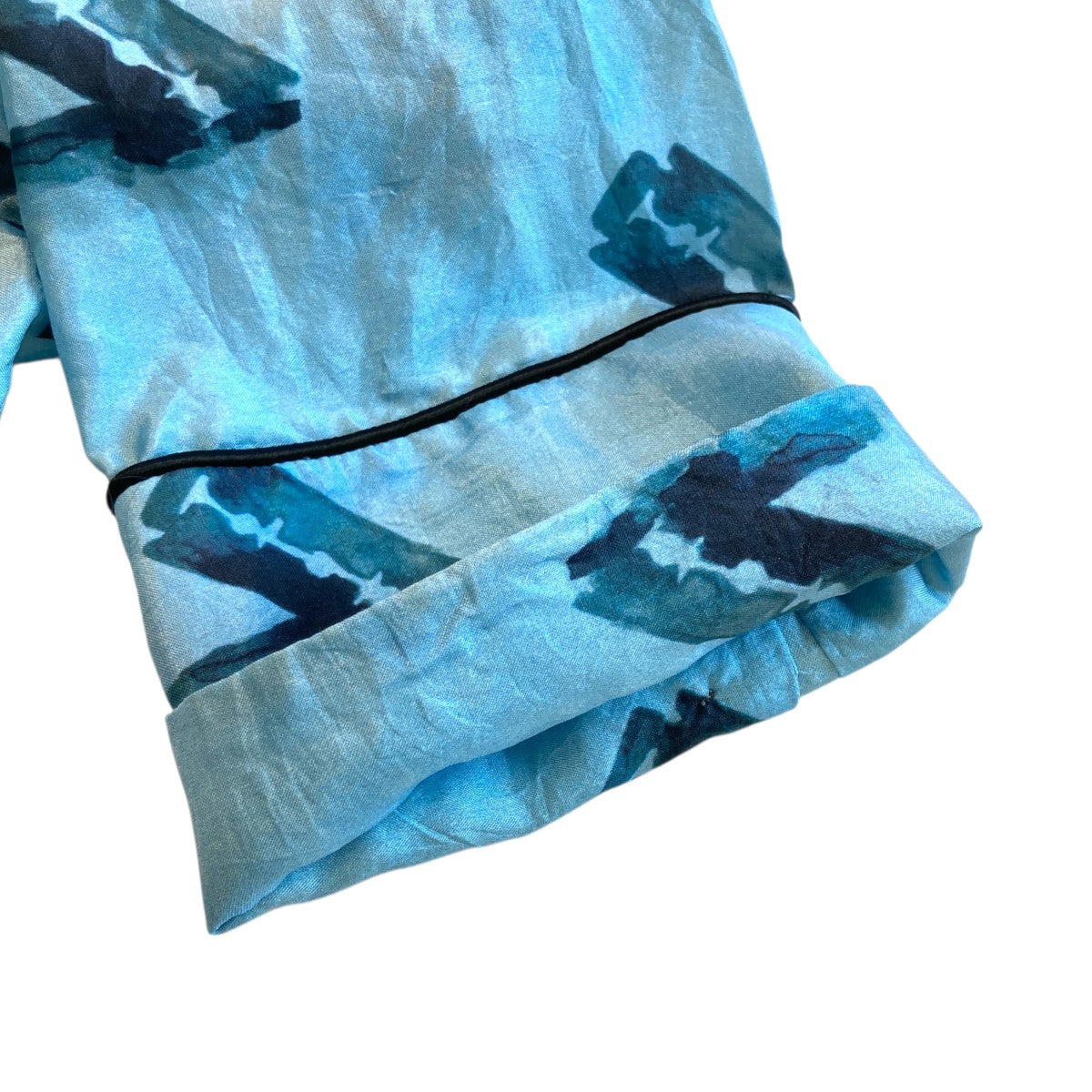 UNDERCOVER Double Edge Razor Printed Shirt総柄シルクシャツUC1B1402 古着・中古-6枚目のアイテム画像