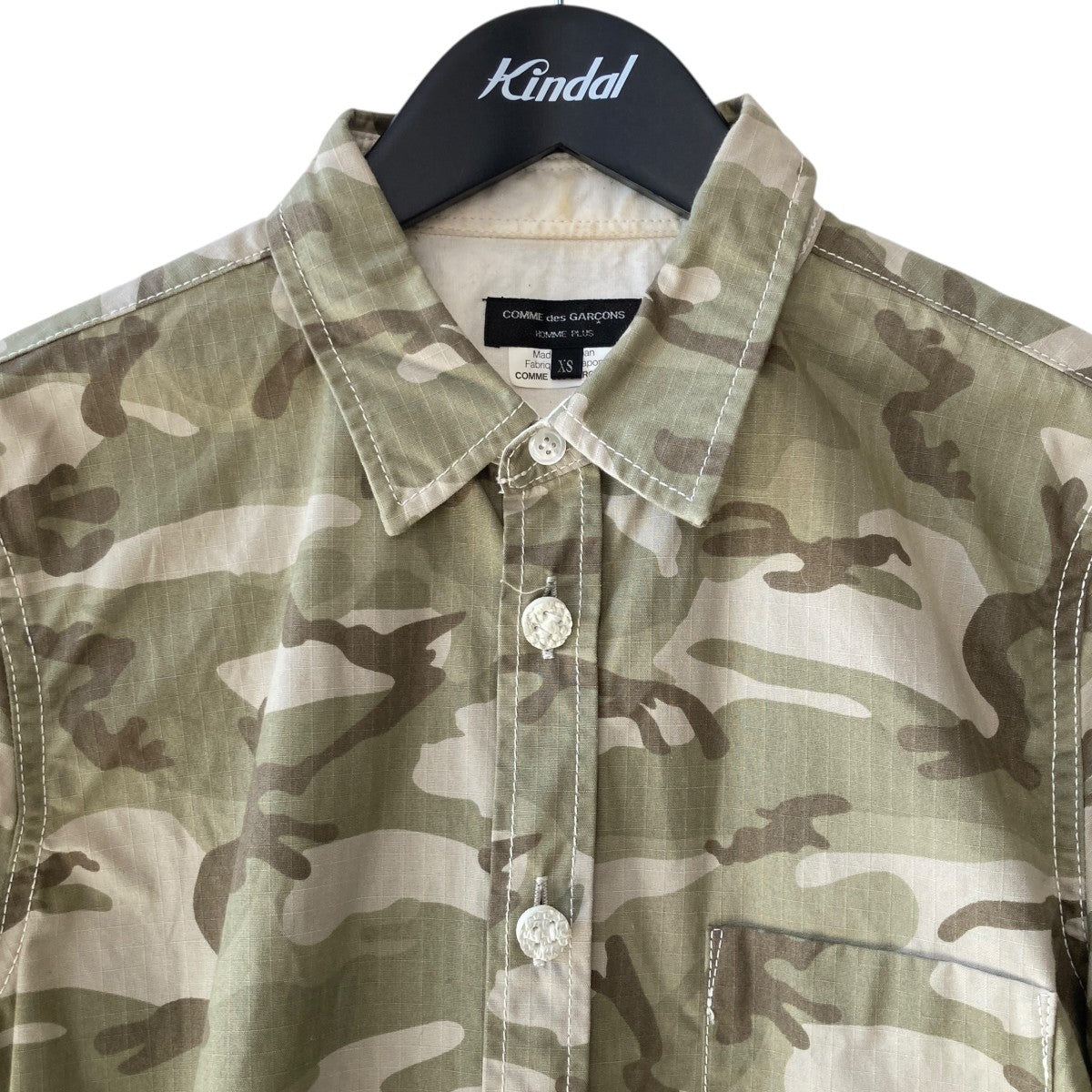 COMME des GARCONS HOMME PLUS カモフラージュ柄半袖シャツPK-B042 古着・中古-3枚目のアイテム画像