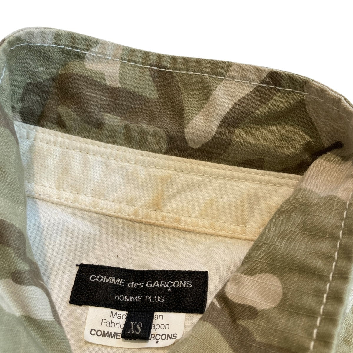 COMME des GARCONS HOMME PLUS カモフラージュ柄半袖シャツPK-B042 古着・中古-4枚目のアイテム画像