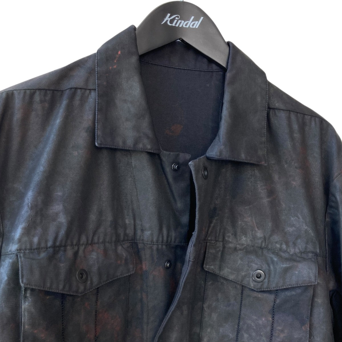 11 By Boris Bidjan Saberi 加工 コーティング フィールドジャケット 古着・中古-3枚目のアイテム画像