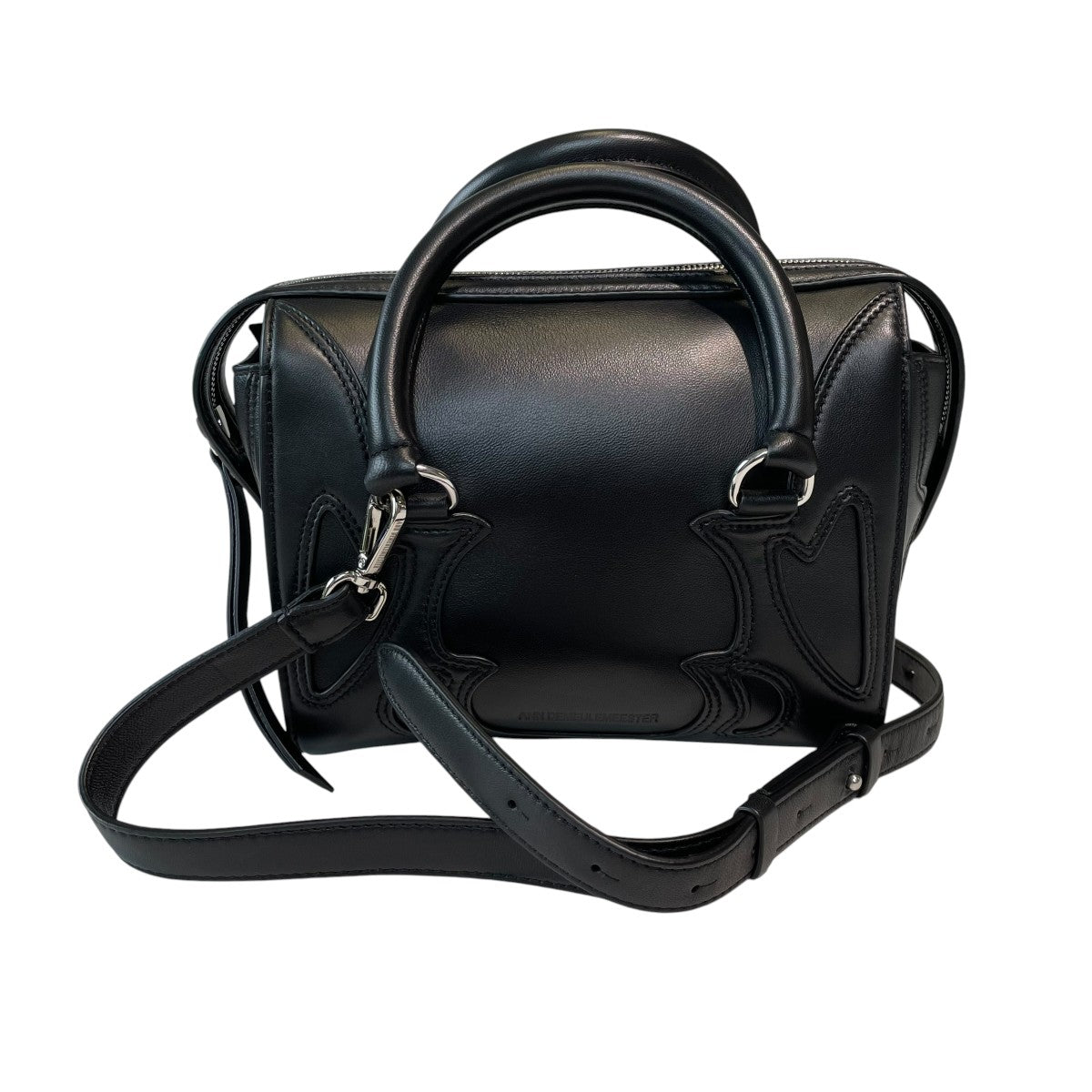 ANN DEMEULEMEESTER TABITA INTARSIA SOFT DOCTORS BAGレザーバッグ2520WSB10 古着・中古-1枚目のアイテム画像