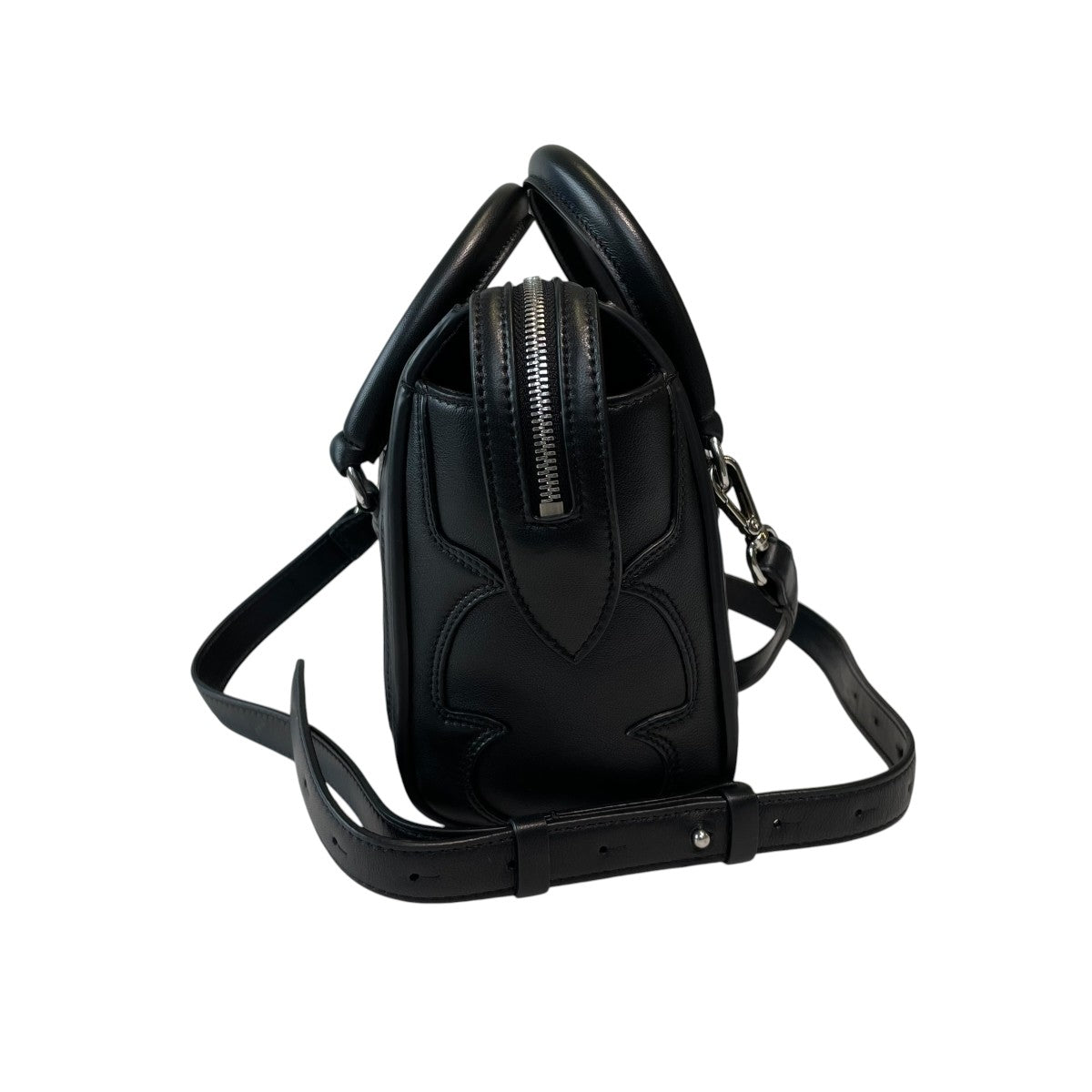 ANN DEMEULEMEESTER TABITA INTARSIA SOFT DOCTORS BAGレザーバッグ2520WSB10 古着・中古-3枚目のアイテム画像
