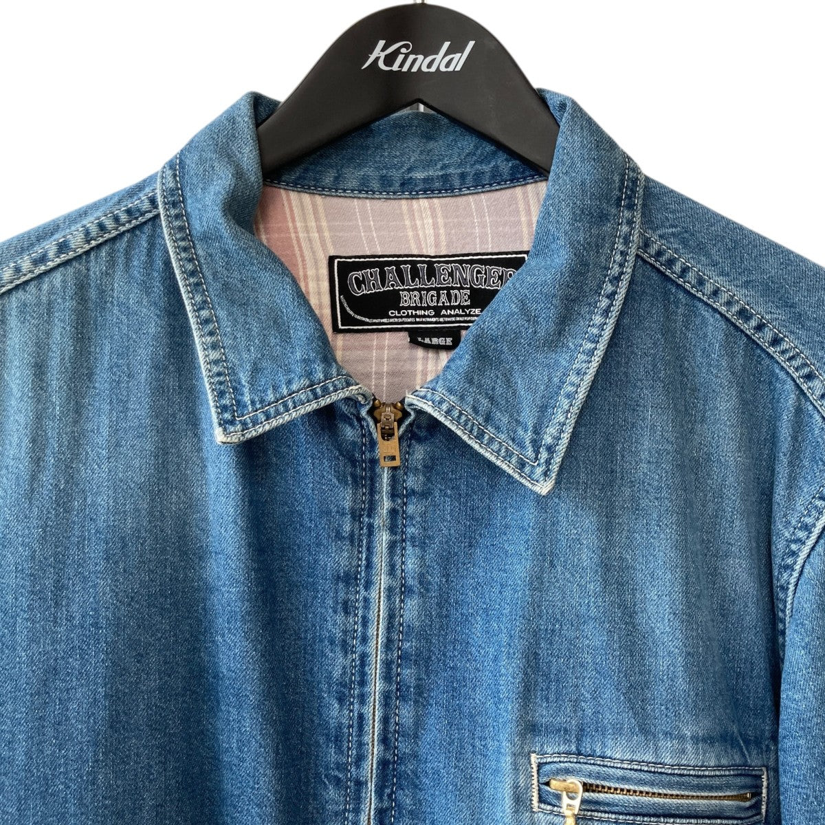 CHALLENGER WASHED DENIM JACKETデニムジャケットCLG-JK022-001 古着・中古-3枚目のアイテム画像