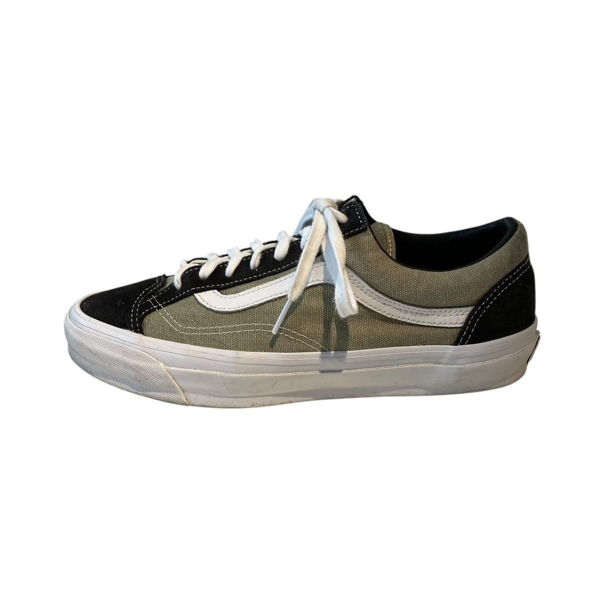 VANS×Ron Herman PREMIUM OLD SKOOL 36 WASHED GREENローカットスニーカーVN000D57GRN 古着・中古-2枚目のアイテム画像