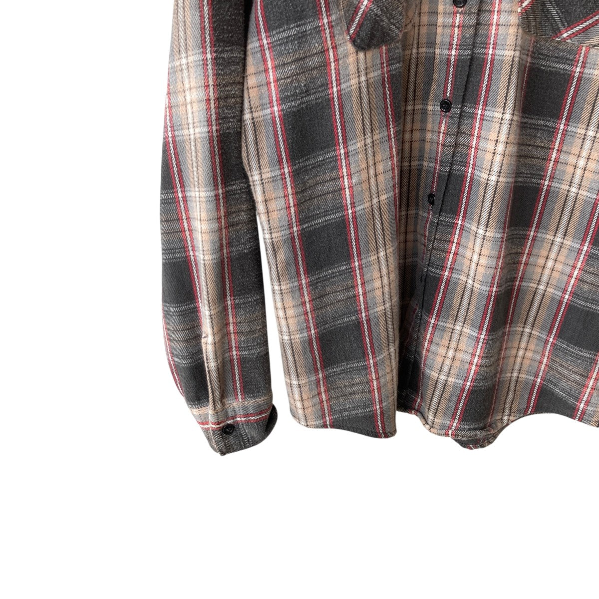 80sチェック長袖シャツ
