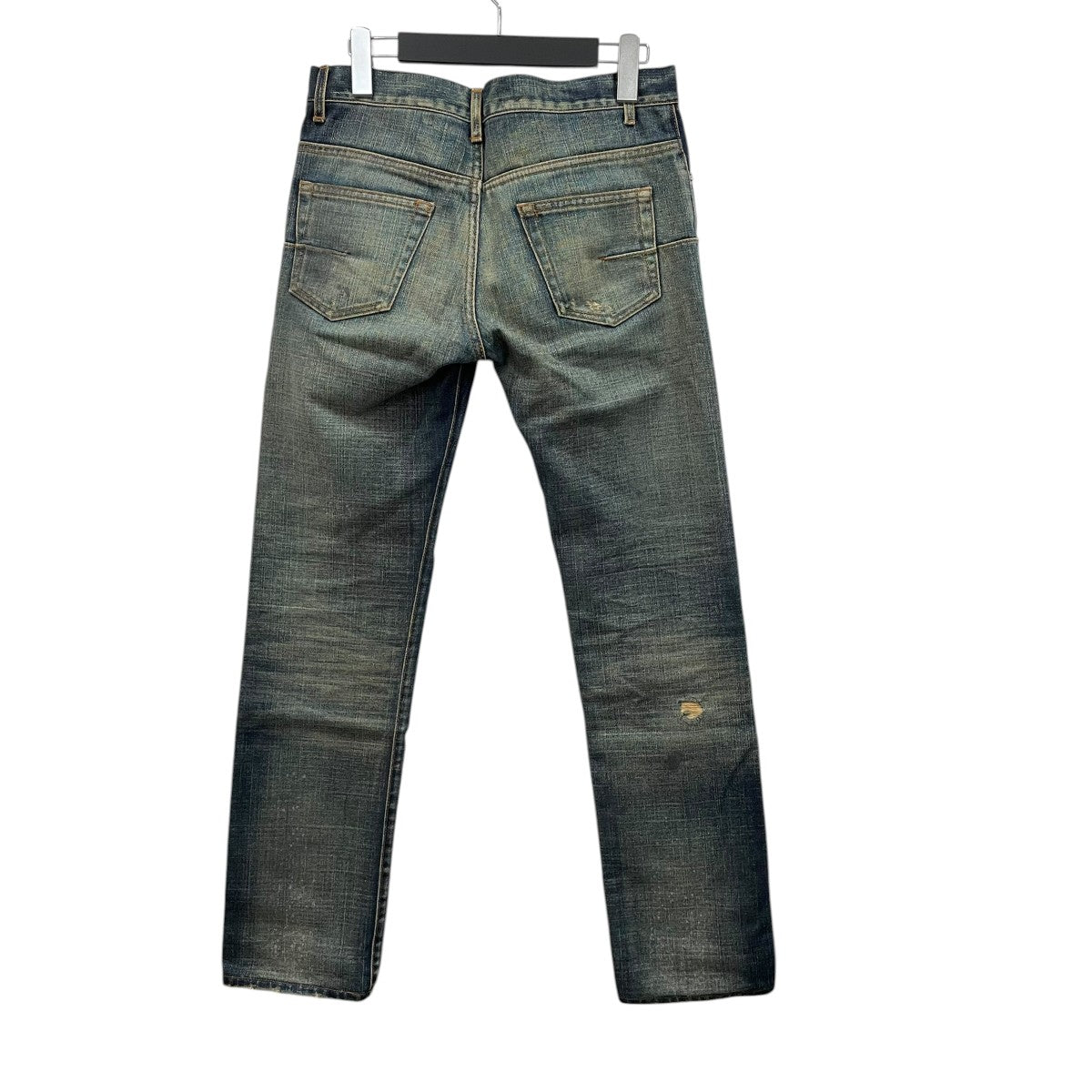 Dior Homme UNDER MY CAR ペイント加工デニムパンツ 古着・中古-2枚目のアイテム画像