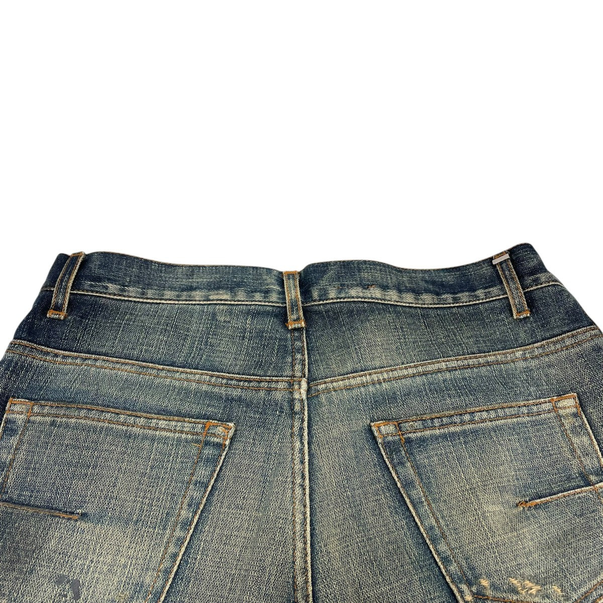 Dior Homme UNDER MY CAR ペイント加工デニムパンツ 古着・中古-4枚目のアイテム画像