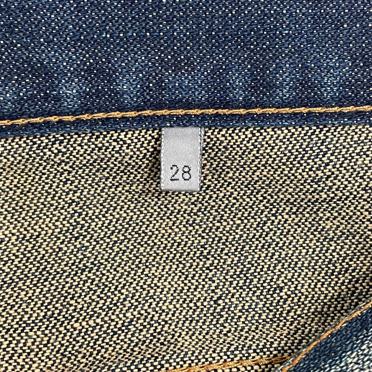 Dior Homme UNDER MY CAR ペイント加工デニムパンツ 古着・中古-6枚目のアイテム画像