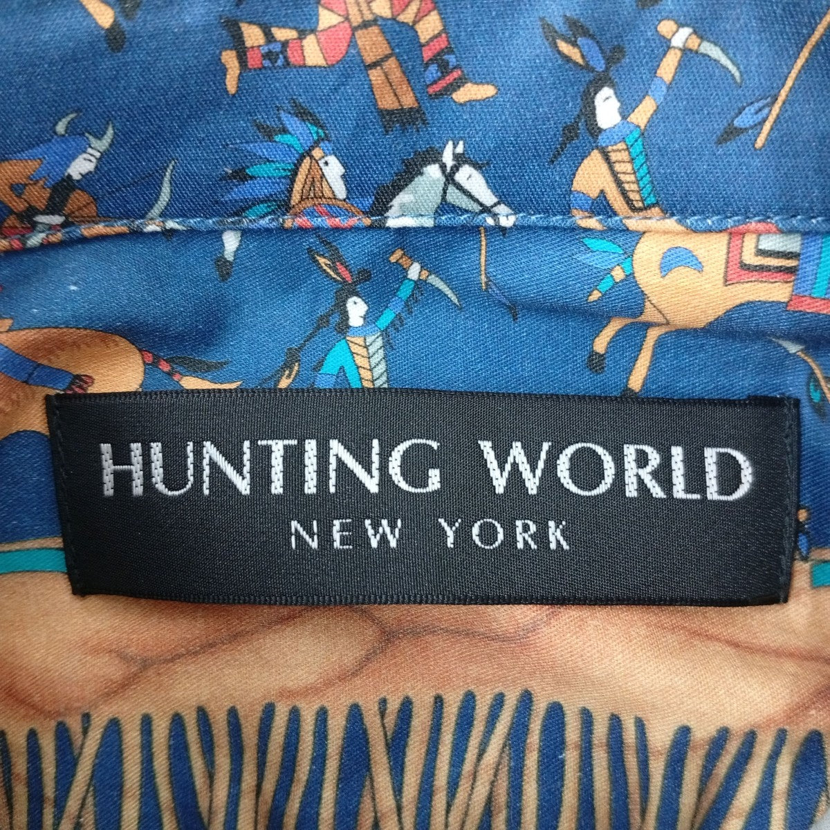HUNTING WORLD 総柄長袖シャツ82ST05 古着・中古-4枚目のアイテム画像