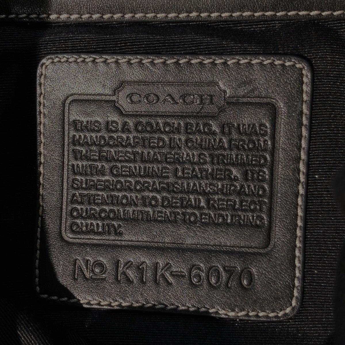 COACH シグネチャーワンショルダーバッグK1K-6070 古着・中古-8枚目のアイテム画像