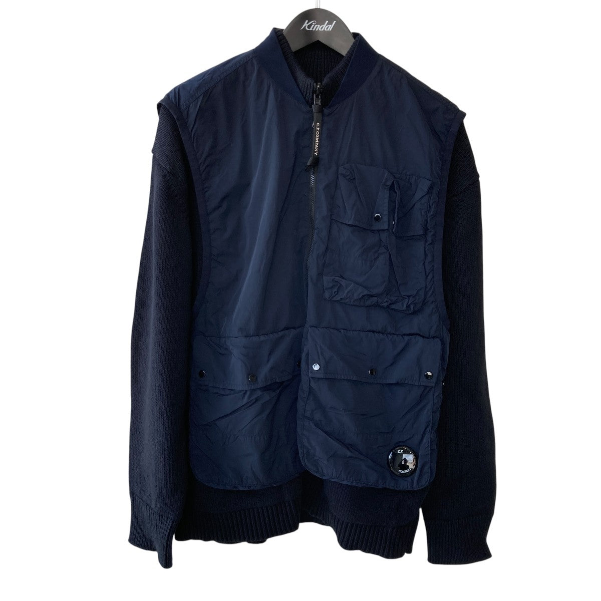 COTTON MIXED ZIPPED CARDIGANリバーシブル ジップアップカーディガン20CMKN131A