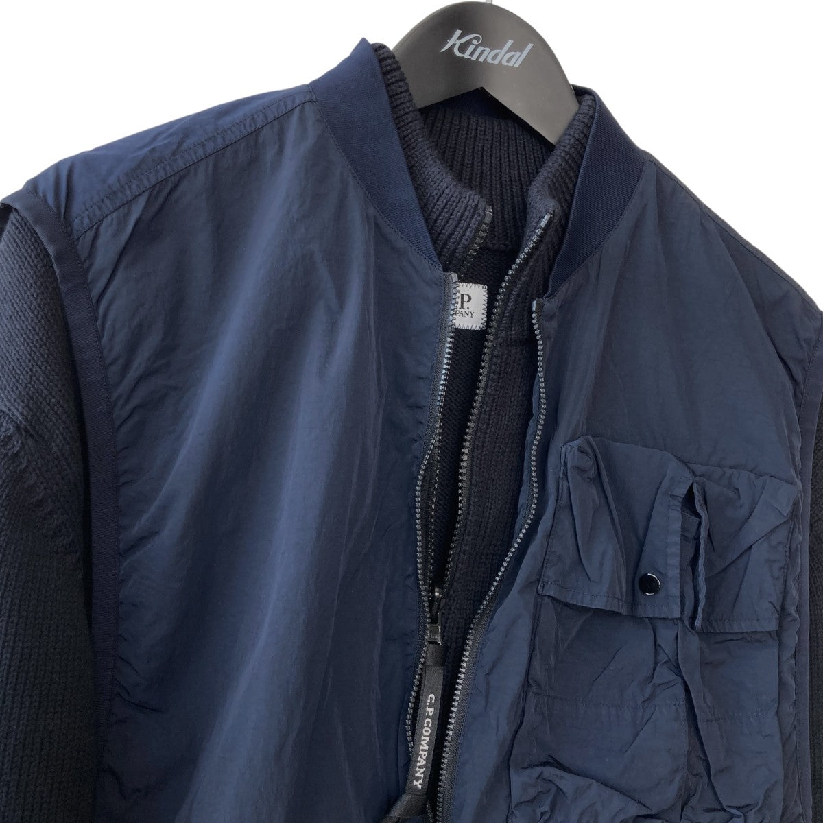 COTTON MIXED ZIPPED CARDIGANリバーシブル ジップアップカーディガン20CMKN131A
