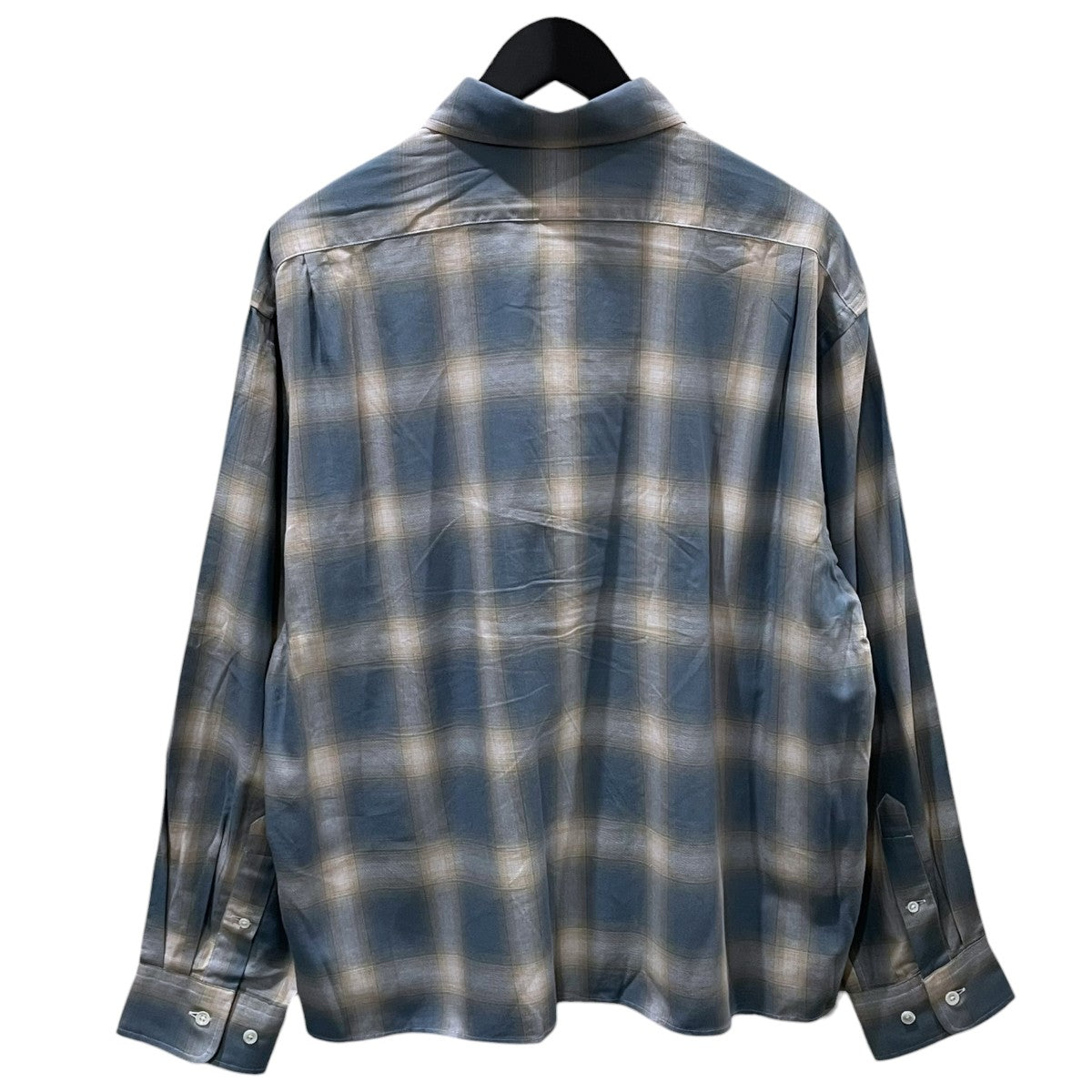 19SO 24SS オンブレチェック柄シャツ 24／7 Over Size Check Shirt オーバーサイズ チェックシャツ 19SO-94 古着・中古-2枚目のアイテム画像