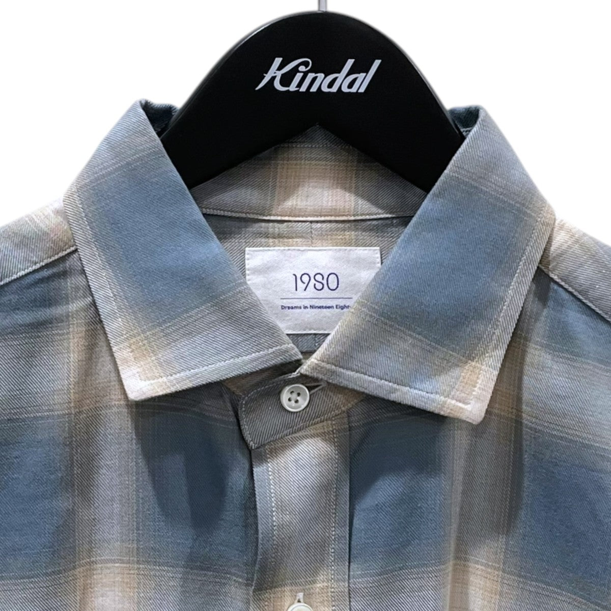 19SO 24SS オンブレチェック柄シャツ 24／7 Over Size Check Shirt オーバーサイズ チェックシャツ 19SO-94 古着・中古-3枚目のアイテム画像