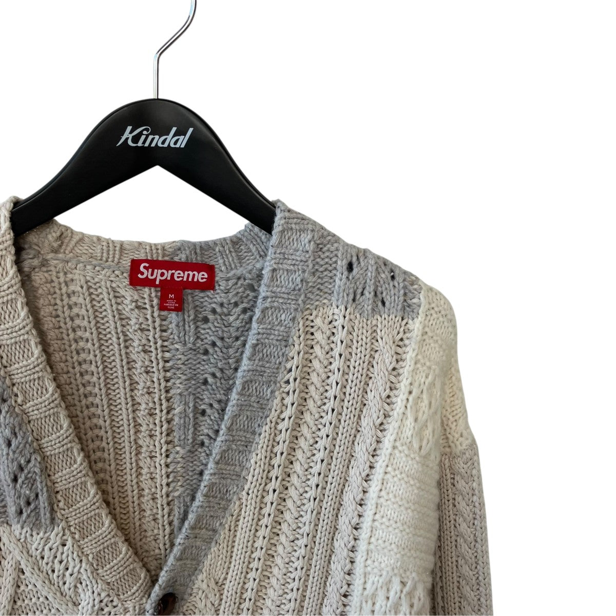 Supreme PATCHWORK CALBLE CARDIGANカーディガン 古着・中古-3枚目のアイテム画像