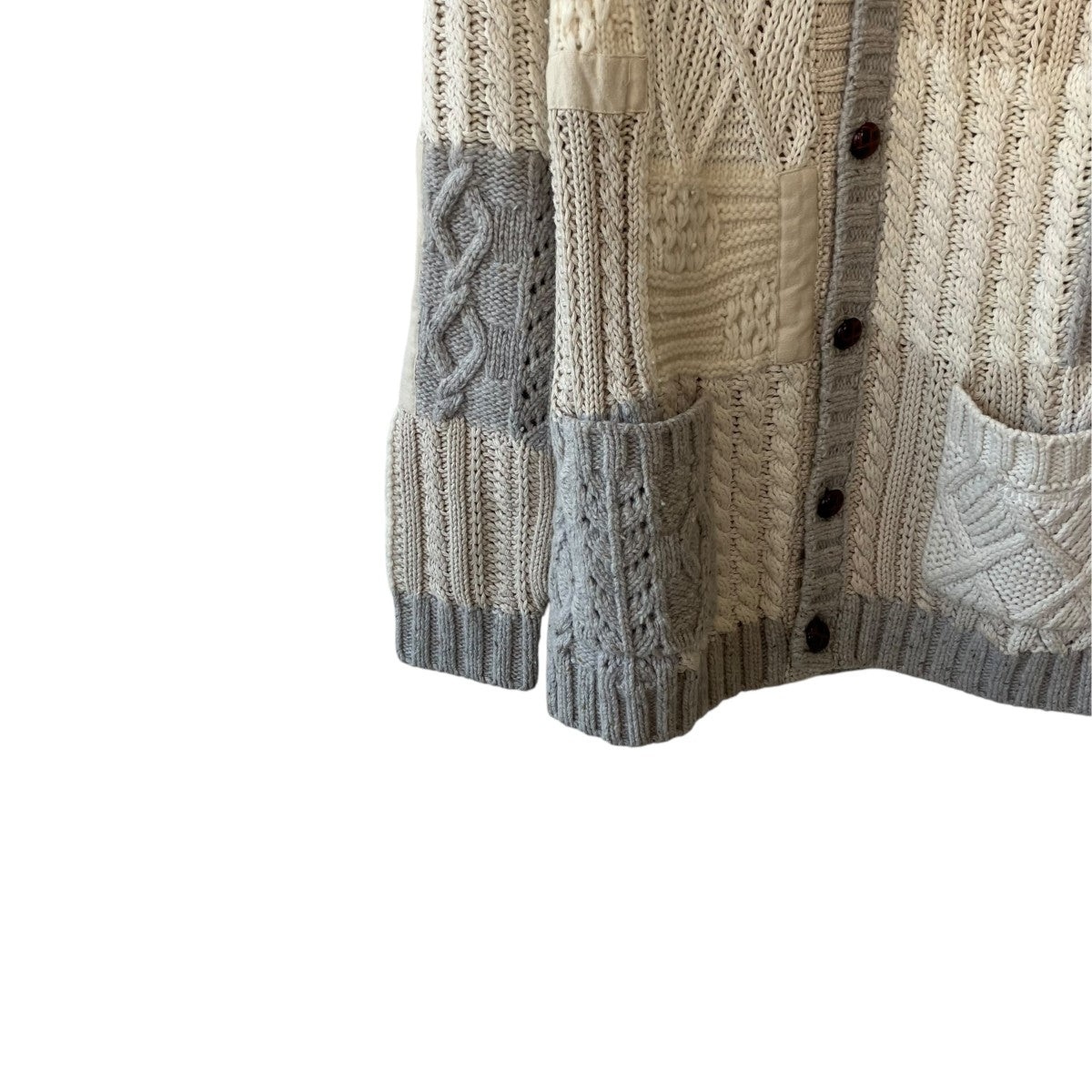 Supreme PATCHWORK CALBLE CARDIGANカーディガン 古着・中古-4枚目のアイテム画像