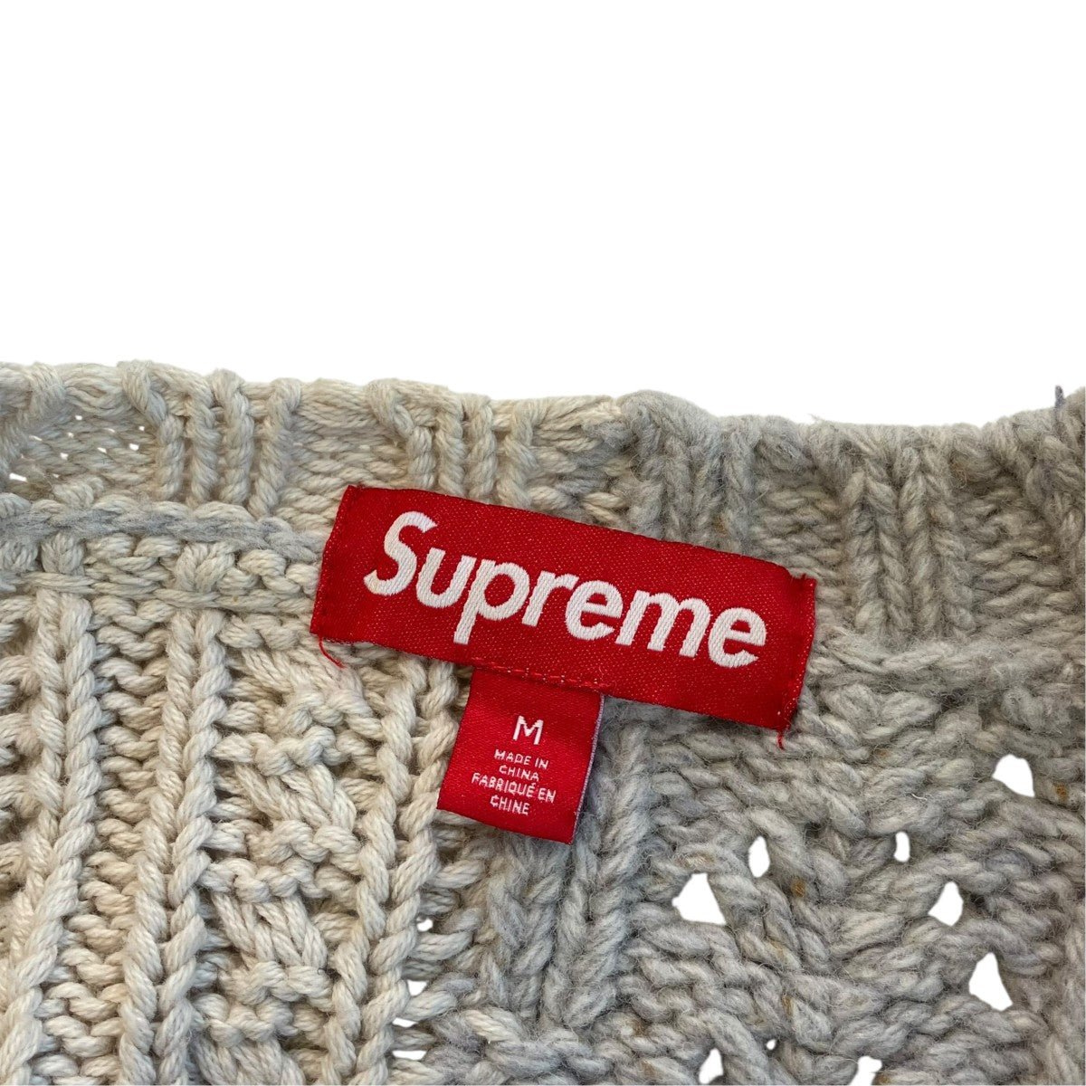 Supreme PATCHWORK CALBLE CARDIGANカーディガン 古着・中古-5枚目のアイテム画像
