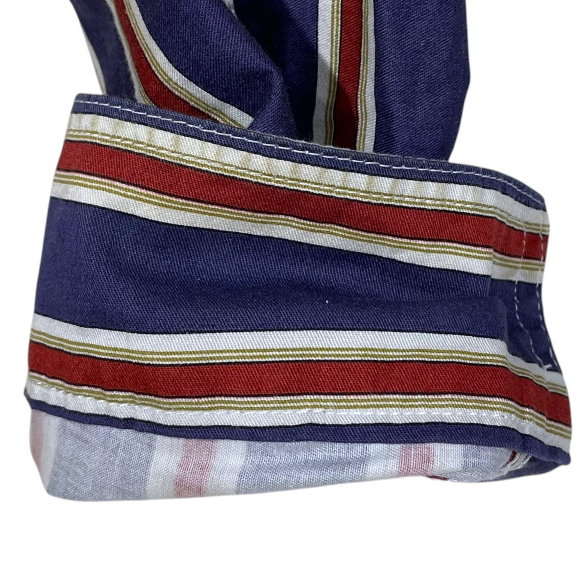 NIGEL CABOURN マルチカラーストライプワークシャツ NC-079137 古着・中古-6枚目のアイテム画像