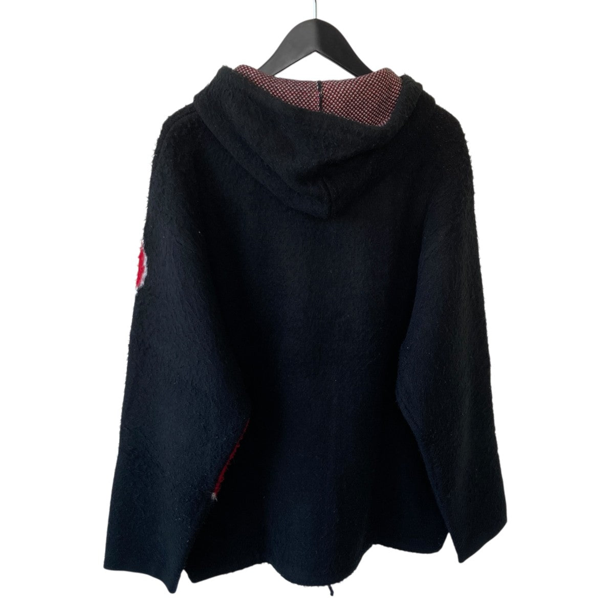 24AWACCENT BRUSHED ZIP UP HOODEDニットパーカー